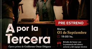Proyectarán el cortometraje salteño “A por la tercera” en la Usina Cultural